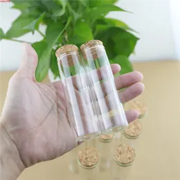 24pcs/lot 30*100mm 50ml Cork Stopper Glass Bottle Spicy Storage Container Jars Vials DIY Crafthigh qualtity