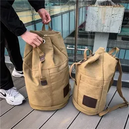 Mężczyzna Torba Odkryty Sporty Duffle Bag Rucksack Tactical Canvas Backpack Torba szkolna 220212