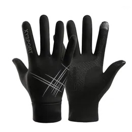 Rękawiczki narciarskie mężczyźni kobiety zima bieganie Ultralight Sports Touch Escreen WindProof termiczny polar joggingowy narty różowe czarne 1