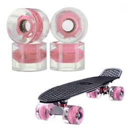 Skateboard Un set di 4 ruote da skateboard Ruota da tavola lunga Parti flash Cruiser da 22 pollici ad alta resistenza1