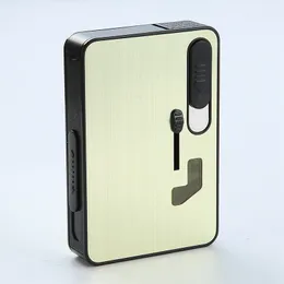 Portasigarette multifunzione USB colorato per tabacco Portaoggetti portatile dal design innovativo Guscio protettivo Scatola portaoggetti per accendino Contenitore per perle di gusto