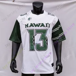 Custom Hawaii Football Jersey NCAA College Fred Holly III Jason