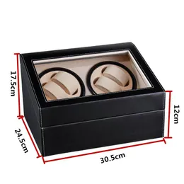 High Quality Automatic watch winder 6 4 box slient motor box watches mechanism cases drawer storage display watches remontoir296x
