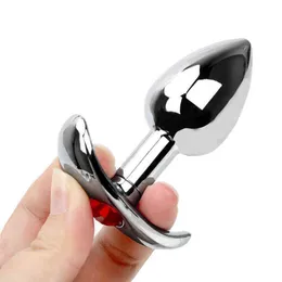 NXY Anal Plug Bestco-Dilatador de Masaje Para Hombres Y Mujeres, Juguetes Skeey Adults Con Metal Joa Plata, 18 + Ancla, TAPN1215