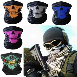 Motorcycle Skull Ghost Face Windproof Mask Beanie Hat Outdoor Sports Warm Ski Mask Caps Bicyle Bike Balaclavas Bonnet Scarf Man