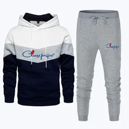 Dwóch szt. Sweatsuits Dress Mężczyźni Marka Track Kurtka Dresy Spadki Joggers Kobiety Dresy Sportowe Garnitury Jogging Zestaw Plus Rozmiar S-3XL