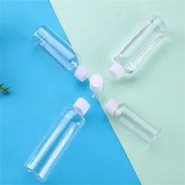 Empty Refillable PET Transparent Plastic Jar Bottles Travel Cosmetic Container with Screw Lid 5ml 10ml 20ml 30ml 50ml 60ml 80ml