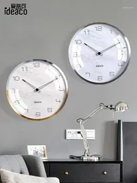 Relógios de parede Relógio de arte nórdica sala de estar criativa moderna única para quarto recar