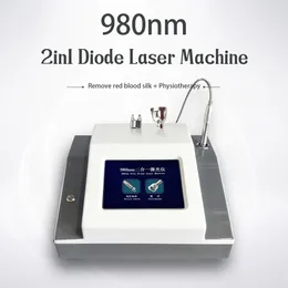 2 i 1 vaskulär borttagning 980nm diod laserterapi maskinvareavlägsnande naglar svampbehandling fysioterapi blodkärl borttagning ce