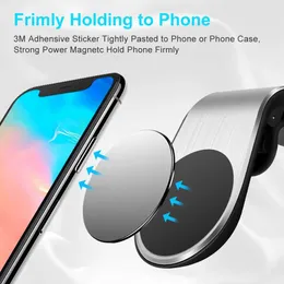 Magnetic Car Holder Thone Holder Mount Celular Telefone celular Suporte GPS para iphone 13 12 Xiaomi Huawei Samsung OnePlus