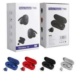 Auricolari portatili impermeabili DT-1 TWS Auricolari in-ear Bluetooth 5.0 wireless Suono stereo Microfono incorporato Accoppiamento automatico Cuffie per iPhone