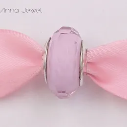 DIY charme pulseiras jóias pandora murano espaçador para pulseira fazendo pulseira rosa laceted design de vidro espaçador grânulo para mulheres homens presentes de aniversário festa de casamento 791068