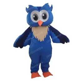 Halloween Blue Owl Mascot Costume Najwyższa jakość kreskówka strój postaci garnitur dla dorosłych rozmiar Bożego Narodzenia przyjęcie urodzinowe strój na zewnątrz