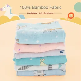 Muslin Swaddle Unicorn Baby Blankets Bamboo Newborn Super Soft Fluffy Monthly Infantil Bath Deken For Kids Wrap Toddler Bebek LJ201014