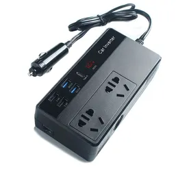 Cabo de alimentação do inversor do carro Plug 200w12v24V para 220V on-board DC Conversor CA multifuncional Conversão de energia Tomada do carregador USBQC3 0 Custo Rápido