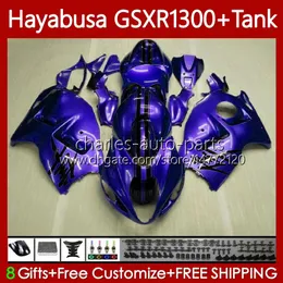 Kropps kit för SUZUKI Hayabusa GSXR 1300CC 1300 CC 2002 2003 2004 2005 2007 2007 74NO.137 GSX-R1300 GSX Hot Blue R1300 GSXR-1300 96-07 GSXR1300 96 97 98 99 00 01 Fairings