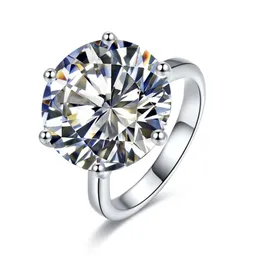 到着10ctシミュレートダイヤモンドソリティア婚約結婚指輪、女性シルバーカラーリング220113