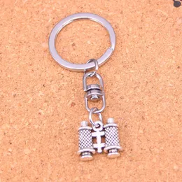 Fashion Keychain 14*15*3mm double sided telescope Pendants DIY Jewelry Car Key Chain Ring Holder Souvenir For Gift