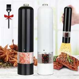 Salt Pepper Grinder Set Electric Spice Flour Mill Adjustable Coarseness kitchen BBQ Tools Seasoning 220311