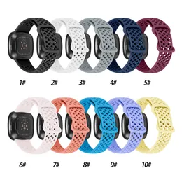 Replacement Strap Silicone Bracelet Watch Band Wrist Smart Watchband for Versa3 Fitbit Sense Bands Accessories
