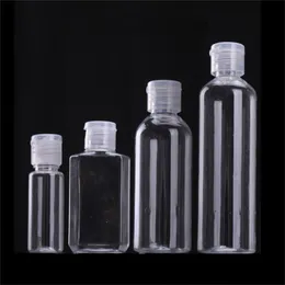5ml 10ml 20ml 30ml 50ml 60ml 80ml 100ml 120ml Clear Empty Plastic Flip Cap Bottle Container for Liquid Lotion