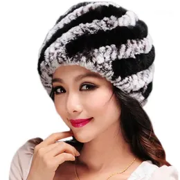 Feanie/crânio Caps Mulheres Hat Plus Velvet espessando malha quente Cap fêmea feita de inverno Skullies Plush Beanie All-Match #BL51