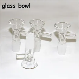 bar factory Thick Glass Bowl Piece for Bong slides Funnel Bowls Pipes bongs smoking clear color heady wholesaler 14mm 18mm