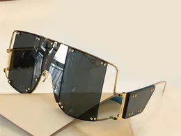 10040 New Fashion Occhiali da sole con protezione UV per uomo e donna Montatura integrata in metallo quadrato vintage popolare Alta qualità Vieni con custodia