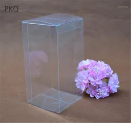 Presentförpackning 15st Transparent Clear Packaging Box Stor PVC Display Storage Plastic Cosmetic Packing Square 67 Storlekar1