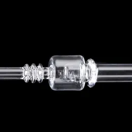 Latest Quartz NC 6.5 Inch Quartz Dab Straw Straw Glass Water Pipes Small Oil Rigs Smoking accories For Smoking 100% Quartz