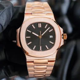 I migliori orologi da uomo Orologio meccanico automatico Orologi da polso da lavoro impermeabili da 40 mm Regali Montre De Luxe Orologio da polso in oro rosa