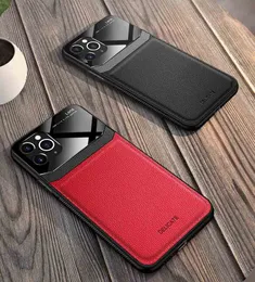 Creative Leather Phone Case dla iPhone 12 11 / 11PRO / 11PRO MAX XSMAX XR X / XS Moda TPU Ochronna Dermatoglyph Back Cover 4 Kolory