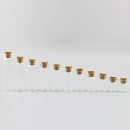500 x 5 8 10 15 20 ml Małe szklane słoiki Dekoracje Pojemniki Mini Tanie Wiadomości Fiolki Ozdoby Cork Korek Gorąca Sprzedaż Mason Jar