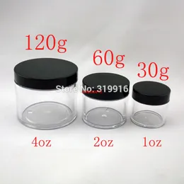 120g clear PS round empty cream jar container bottles ,4oz mask plastic bottles, transparent bottle,tea containershipping