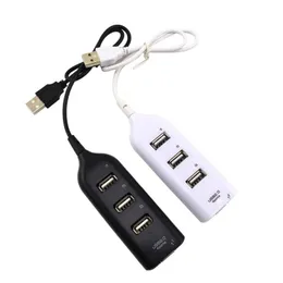 New Mini USB High Speed 4-Port 4 Port USB HUB Sharing Switch For Laptop PC Notebook Computer Black White 2 Colors DHL FEDEX