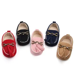 Fashion Baby PU Faux Leather Prewalker Shoes Kids Girls Boys Scarpe antiscivolo Neonati Solid First Walkers