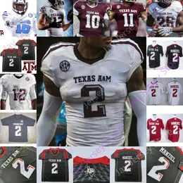 Custom 2022 Texas AM Aggie Football Jersey NCAA College Myles Garrett Mike Evans 40 Von Miller Jhamon Ausbon Johnny Manziel Kellen Mond