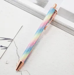 Sign Pens Colored ballpoint Pens Durable Metal Pen Creative School Office Stationery Writing Supplies Creativity Gift Pen Business WMQ178