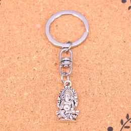 Fashion Neychain 26*14mm Ganesha Elephant Buddha h￤ngsmycken DIY smycken bil nyckelkedja ringh￥llare souvenir f￶r g￥va