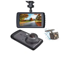 Car DVR Camera Dashcam Video Recorder Black Box 4" 1080P Full HD Dual Lens 170° + 120° Wide View Angle Night Vision G-sensor Cycle Recording Motion Detection Parking Monitor