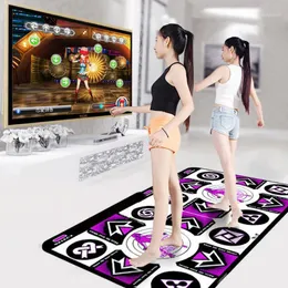 Sensori di movimento Tappetini da ballo Tappetini per menu per TV PC Computer Guida alla luce del flash Tappetino doppio Controller wireless Videogiochi Yoga Fitness1