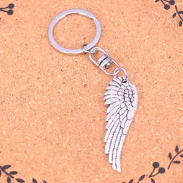 Mode Keychain 51*17mm Angel Wings H￤ngsmycken Diy Jewel Car Key Chain Ring Holder Souvenir f￶r g￥va