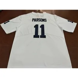 2324 Lady and Youth Penn State Nittany Lion Micah Parsons Name#11 Real Full Emboidery Jersey Size S-4XL 또는 사용자 정의 이름 또는 번호 Jersey