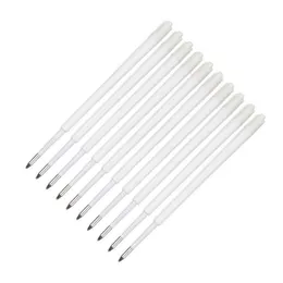 30st / set Ball Point Pen Refill Blå svart bläck 1.0mm Europeisk standard G2 kulspetspenna påfyllningsstång för pennor som skriver delar