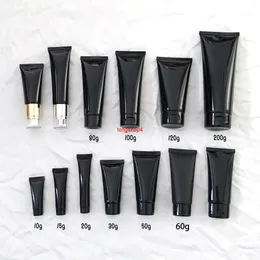 10g 15g 20g 30g 50ml 60g 80g 100g 200ml Black Plastic Squeeze Bottle Cosmetic Container Skin Care Cream Soft Tube Free Shippinggood qualtity