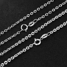 MIQIAO 925 Sterling Silver Rose Gold Platinum Color O-chain Long 40 45 50 60 70 80 CM Wide 2.5 3 MM Shine Necklace Fashion Gift Q0531