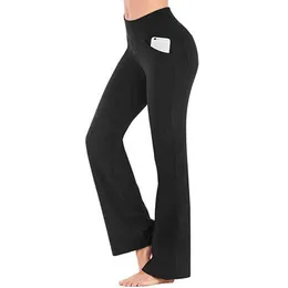 Women's Bootcut Yoga Pants with Pockets - Flare Leggings for Women High  Waisted Workout Lounge Bell Bottom Jazz Dress Pants(Black, Small), Pants -   Canada