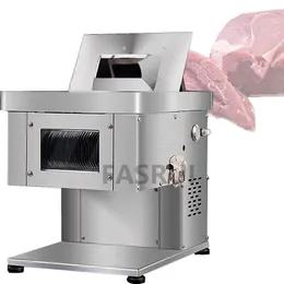 Multifunktionale elektrische Edelstahl-Fleischschneidemaschine, kommerzielle Schweinefleisch-Rindfleisch-Hammelfleisch-Schneidemaschine, geschreddertes Hackfleisch