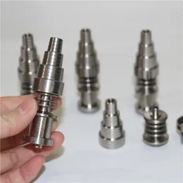 Handverktyg Universal 14 19mm Domeless Gr2 Titaniumer Banger med manlig Gemensam Grad 2 Titan Nails för glas Bongs DAB Rigger Rökning Tillbehör