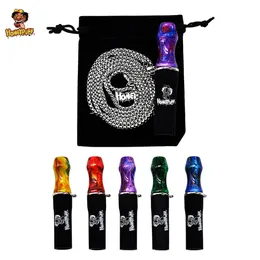 HONEYPUFF Chain Lanyard Hookah Mouthpieces Shisha Mouth Tip FDA Silicone & Acrylic Shisha Filter Tip Portable Hang Chain With Black Gift Bag